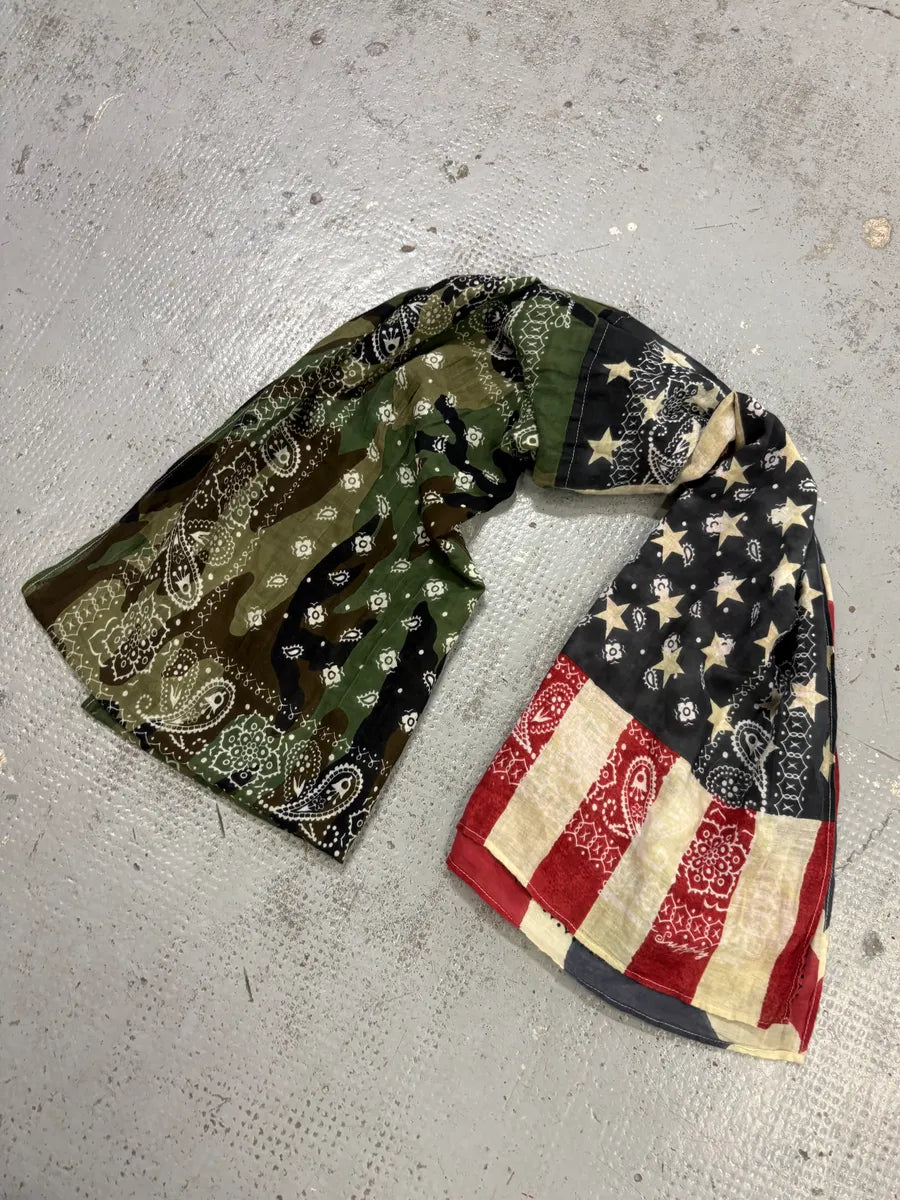 2010s Ralph Lauren Multicolor UK Flag Bandana Patchwork Scarf Phetstv 4