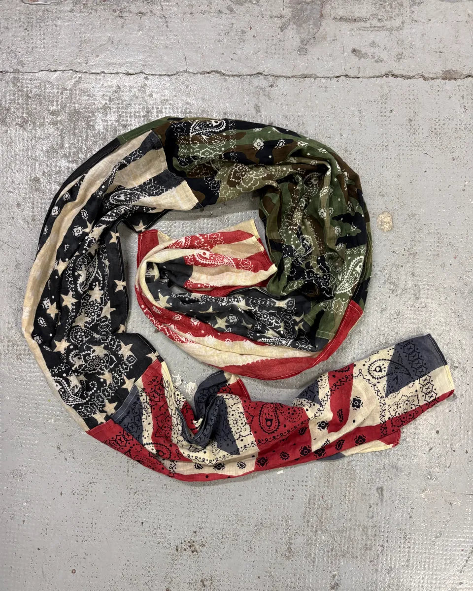 2010s Ralph Lauren Multicolor UK Flag Bandana Patchwork Scarf Phetstv 1