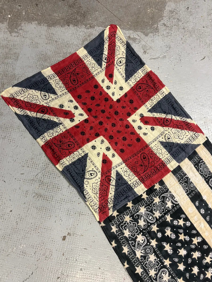2010s Ralph Lauren Multicolor UK Flag Bandana Patchwork Scarf Phetstv 5