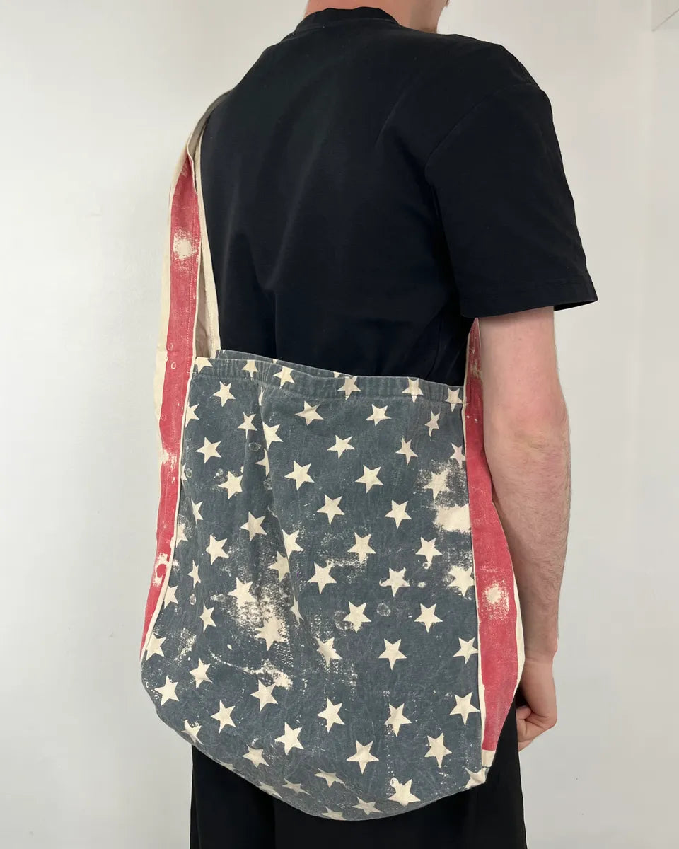Ralph Lauren Navy & Red American Flag Totebag MYGlcHh 1