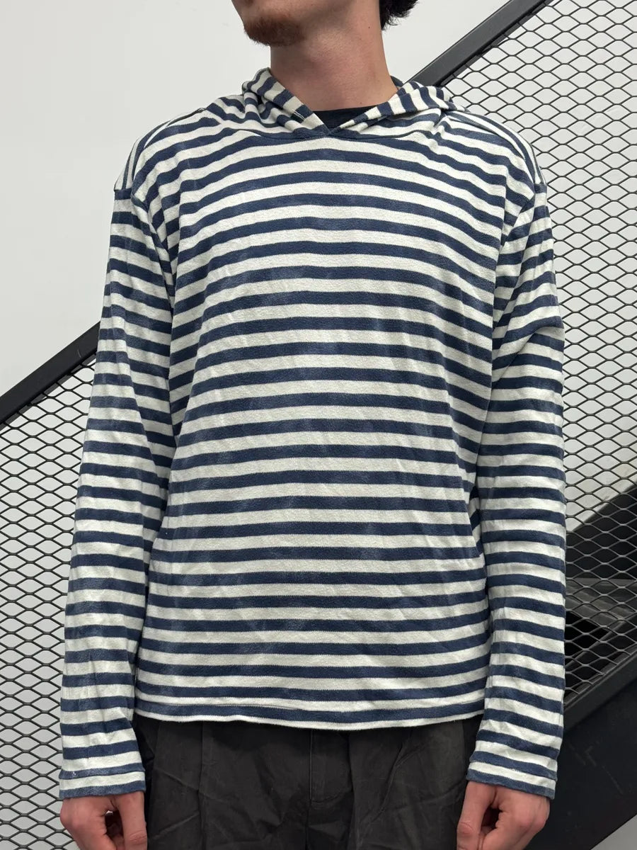 Ralph Lauren Navy & White Striped Hoodie VASixOH 0