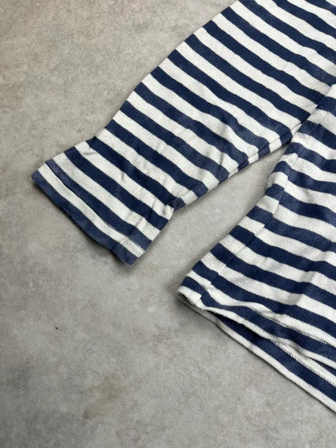 Ralph Lauren Navy & White Striped Hoodie VASixOH 5