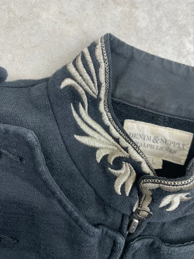 2010s Ralph Lauren Navy Double-Breasted Sweater  nMfwDxF 5