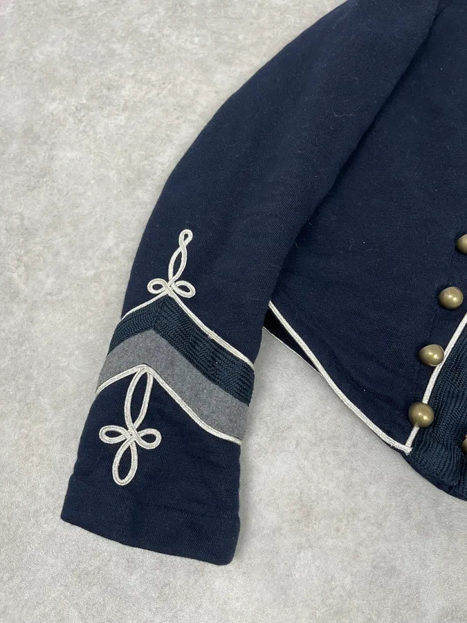 2010s Ralph Lauren Navy Embellished Buttoned Officer Jacket kfYFunm 6