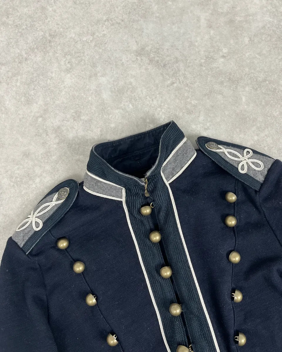 2010s Ralph Lauren Navy Embellished Buttoned Officer Jacket kfYFunm 3