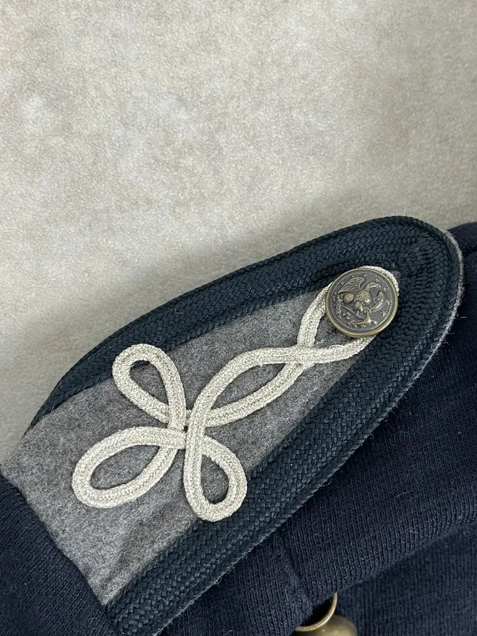 2010s Ralph Lauren Navy Embellished Buttoned Officer Jacket kfYFunm 8