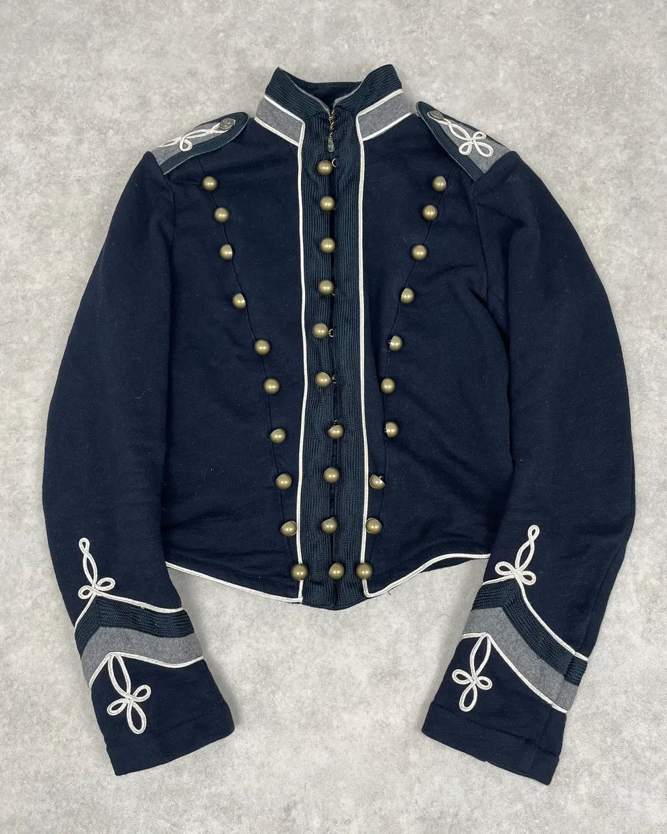 2010s Ralph Lauren Navy Embellished Buttoned Officer Jacket kfYFunm 0