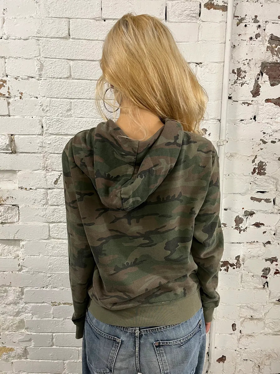 Ralph Lauren Number Patch Olive Camo Hoodie KsvFXKO 2