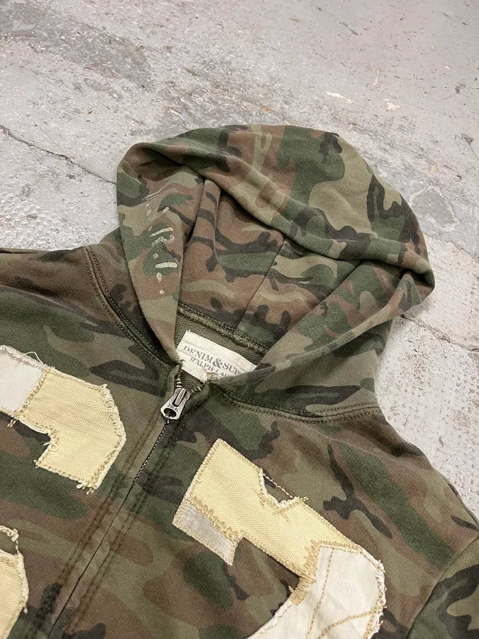 Ralph Lauren Number Patch Olive Camo Hoodie KsvFXKO 4