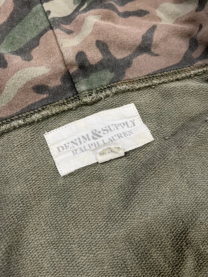 Ralph Lauren Number Patch Olive Camo Hoodie KsvFXKO 9