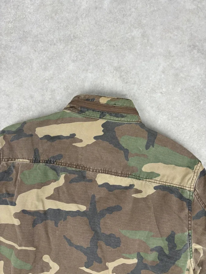 2010s Ralph Lauren Olive Camo Military Shirt Jacket mDIacGo 5