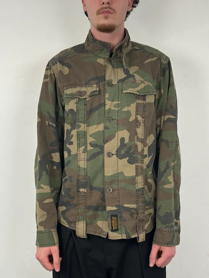 2010s Ralph Lauren Olive Camo Military Shirt Jacket mDIacGo 1