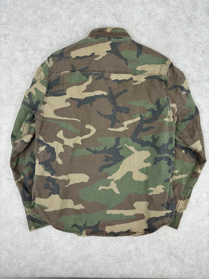 2010s Ralph Lauren Olive Camo Military Shirt Jacket mDIacGo 4