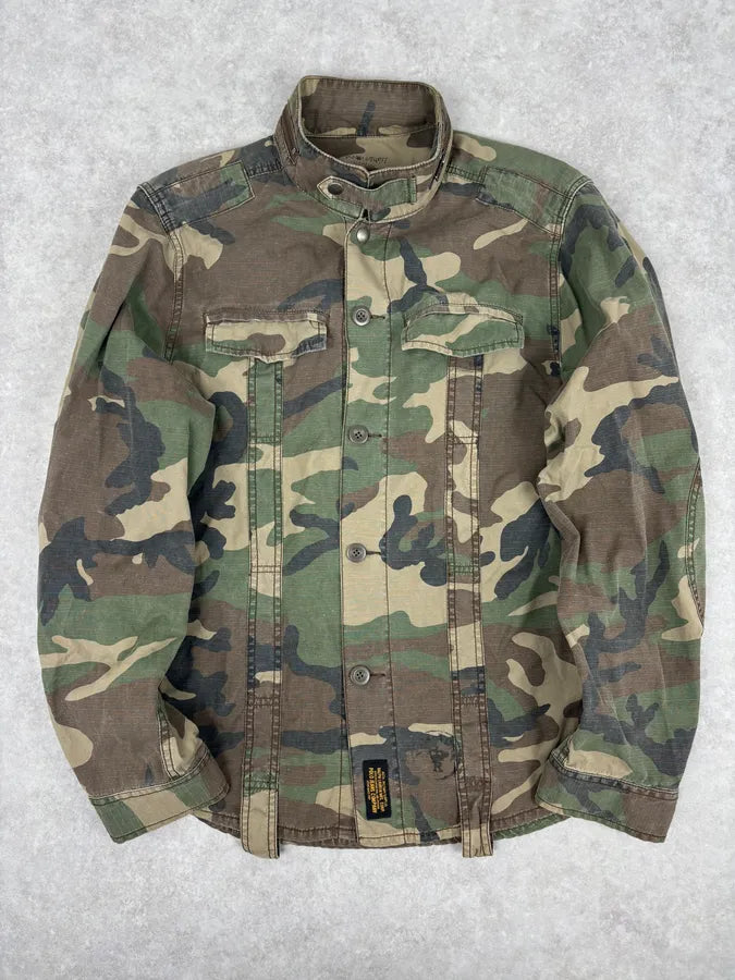 2010s Ralph Lauren Olive Camo Military Shirt Jacket mDIacGo 0