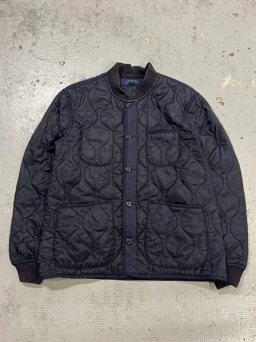 Ralph Lauren Quilted Navy Japanese Bomber Jacket aCzZCNA 0