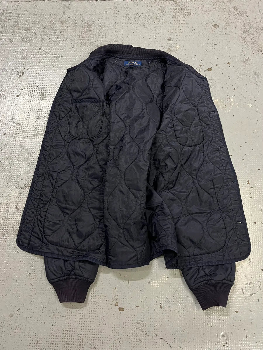 Ralph Lauren Quilted Navy Japanese Bomber Jacket aCzZCNA 7