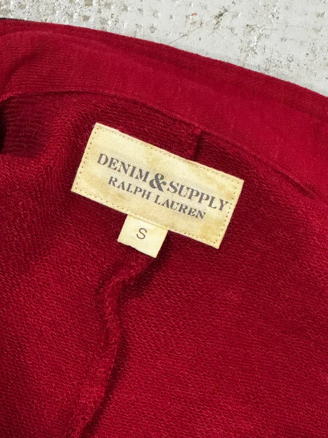 Ralph Lauren Red & Black Buttoned Officer Zip-Up Jacket YHpavDg 11