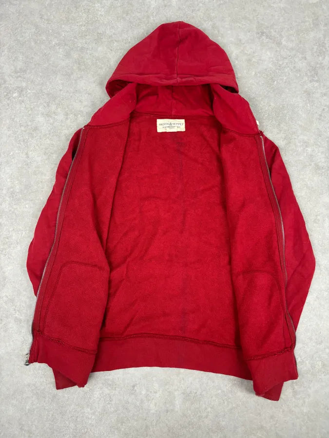 2010s Ralph Lauren Red USA Flag Zip-up Hoodie wTZUYhD 6
