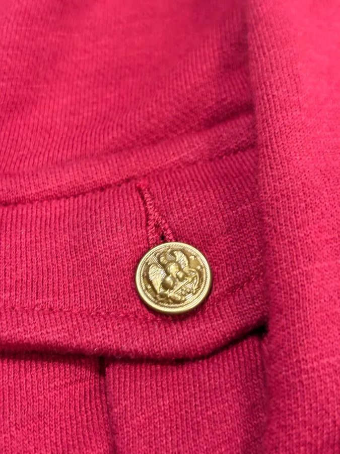 Ralph Lauren Red Buttoned Officer Cardigan Sweater kTUCuhB 8