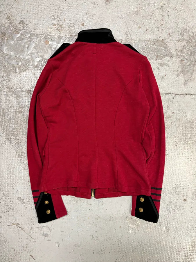 Ralph Lauren Red Buttoned Officer Cardigan Sweater kTUCuhB 4