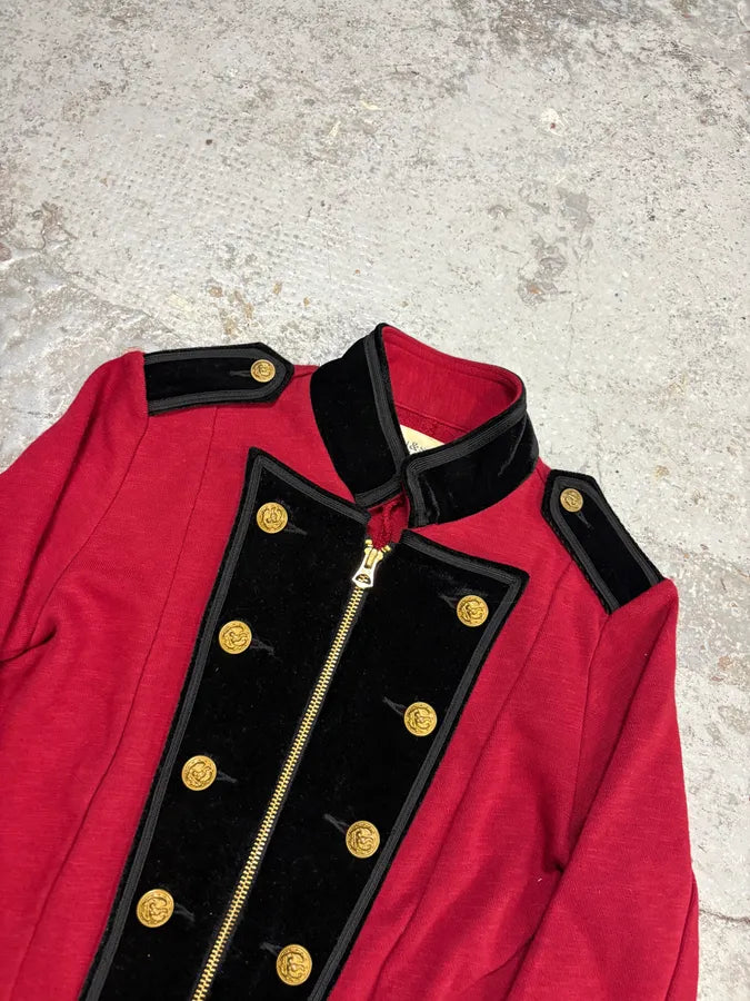 Ralph Lauren Red Buttoned Officer Cardigan Sweater kTUCuhB 3
