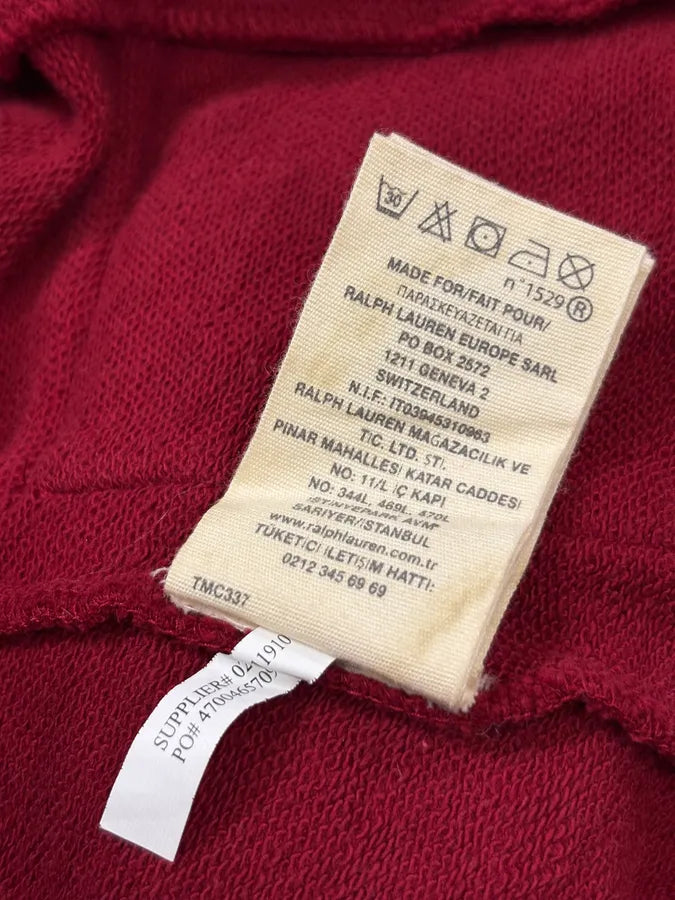 Ralph Lauren Red Buttoned Officer Cardigan Sweater kTUCuhB 9