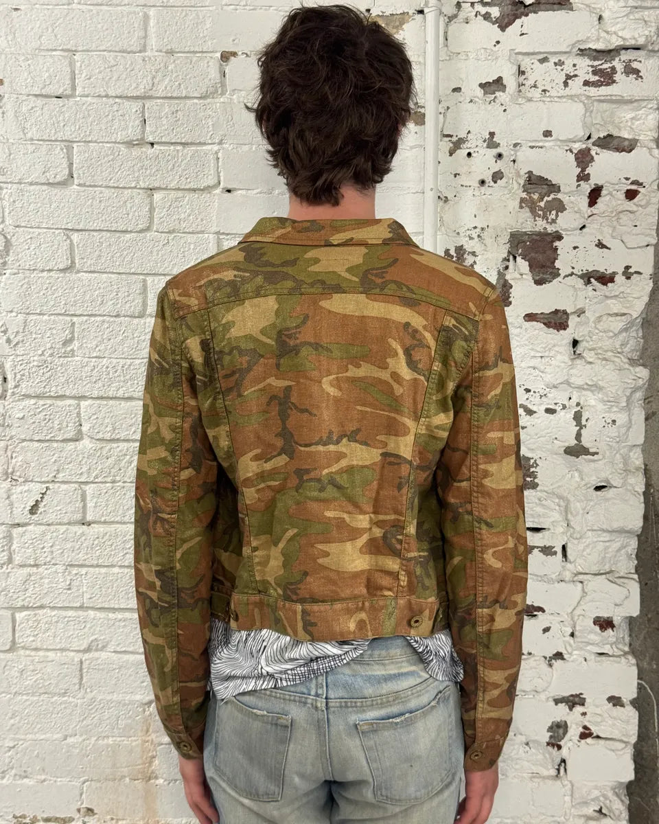 Ralph Lauren Shiny Camo Tucker Jacket bNyfOSi 3