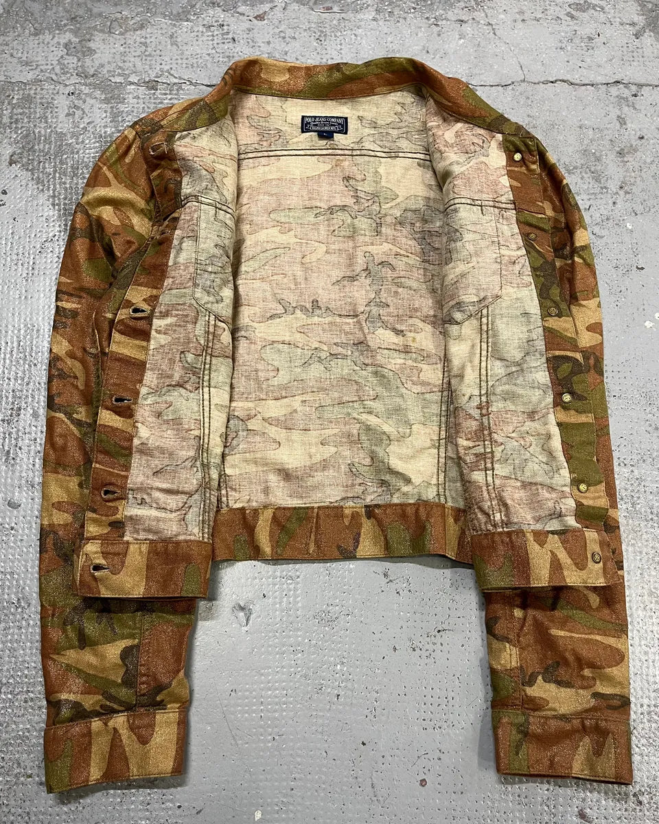 Ralph Lauren Shiny Camo Tucker Jacket bNyfOSi 7