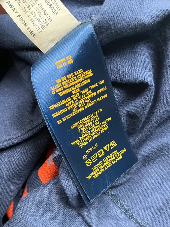 Ralph Lauren Navy & Grey Baseball USA Flag T-Shirt MMgJzuk 8