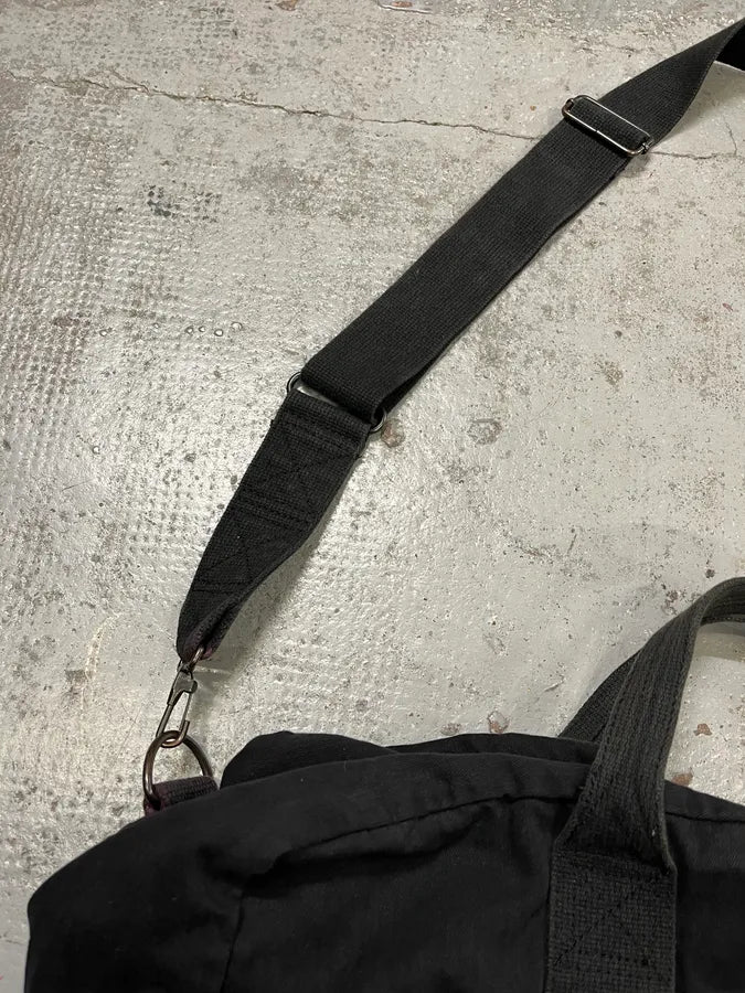 Ralph Lauren USA Flag Black Canvas Shoulder Bag QfuPoNj 4