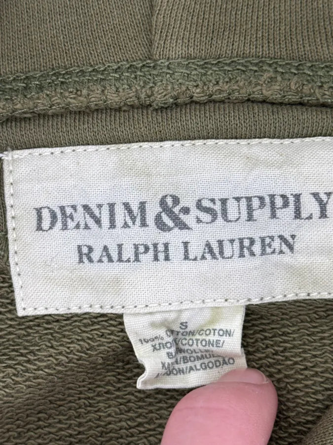 Ralph Lauren USA Flag Faded Green Hoodie GerzgMi 9