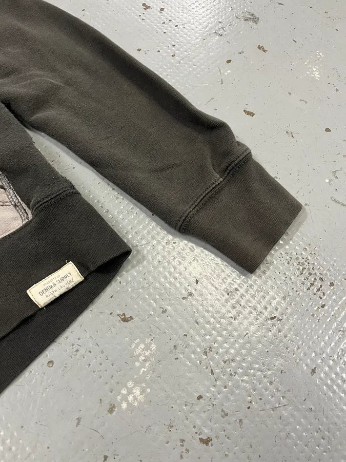 Ralph Lauren USA Flag Grey Faded Zip Hoodie rkqoVDU 5