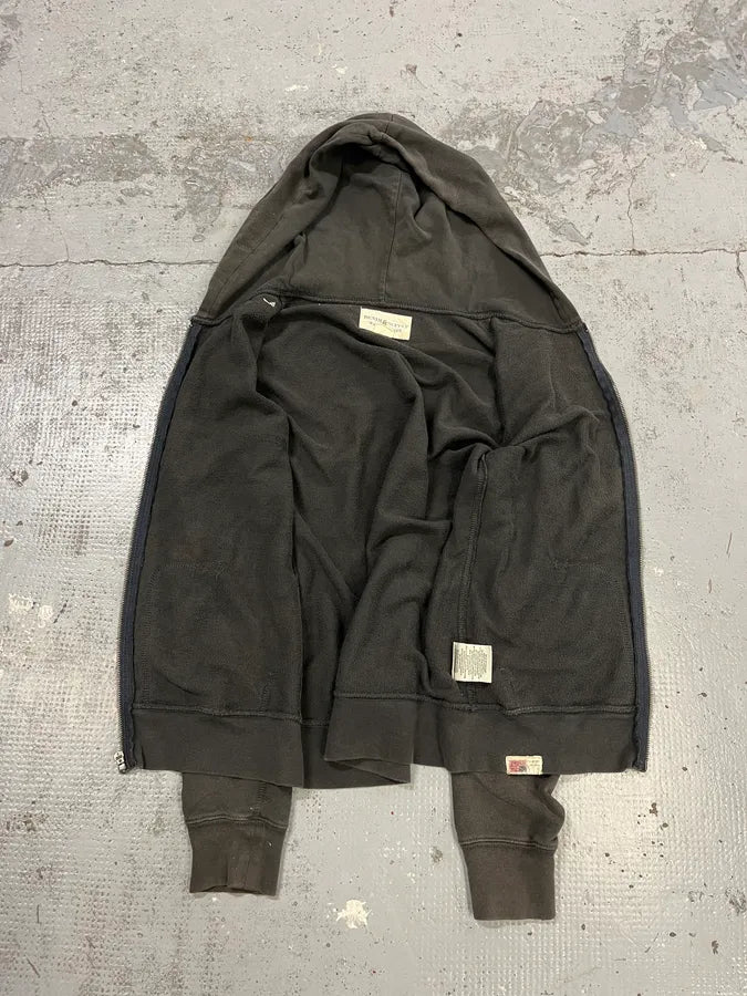 Ralph Lauren USA Flag Grey Faded Zip Hoodie rkqoVDU 7