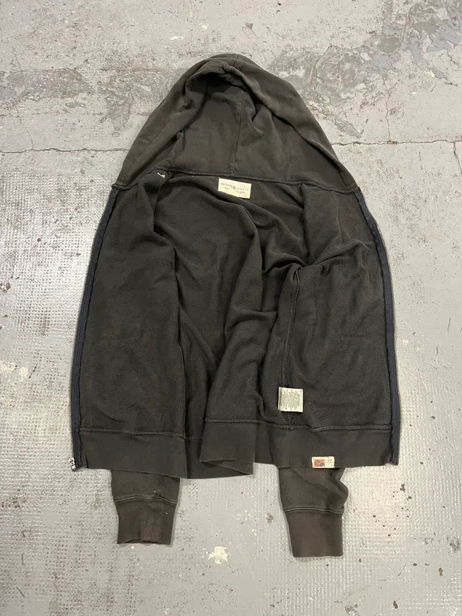 Ralph Lauren USA Flag Grey Faded Zip Hoodie rkqoVDU 8