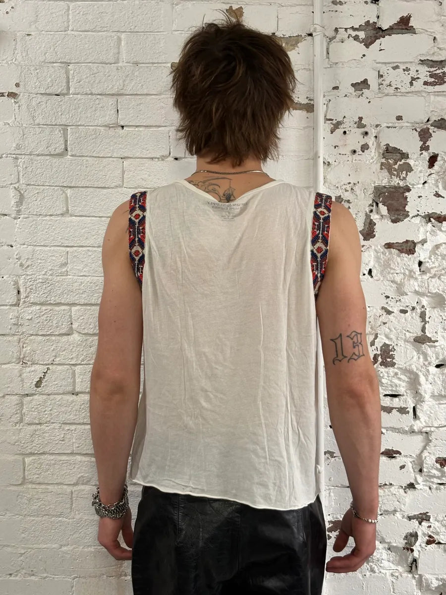 Ralph Lauren White Bison Contemporary Tank Top mviLeuV 2
