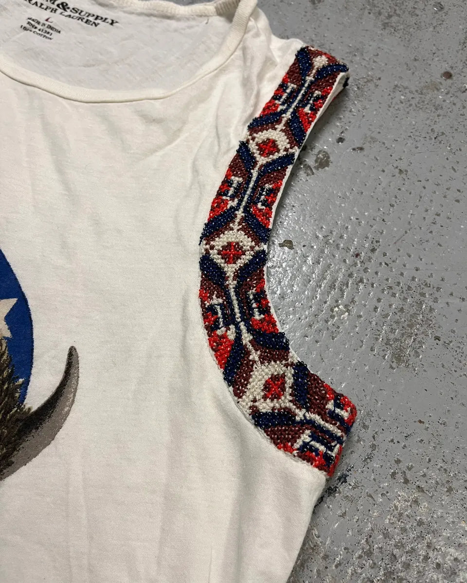 Ralph Lauren White Bison Contemporary Tank Top mviLeuV 5
