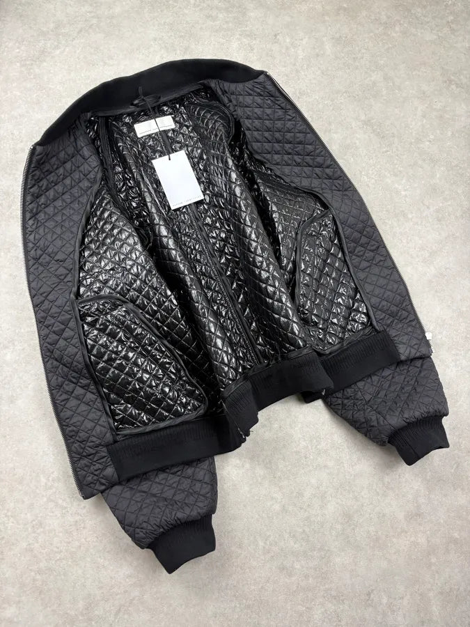 Random Identities Black Quilted Milanese Jacket QuvyUtl 6