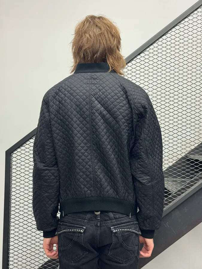 Random Identities Black Quilted Milanese Jacket QuvyUtl 2