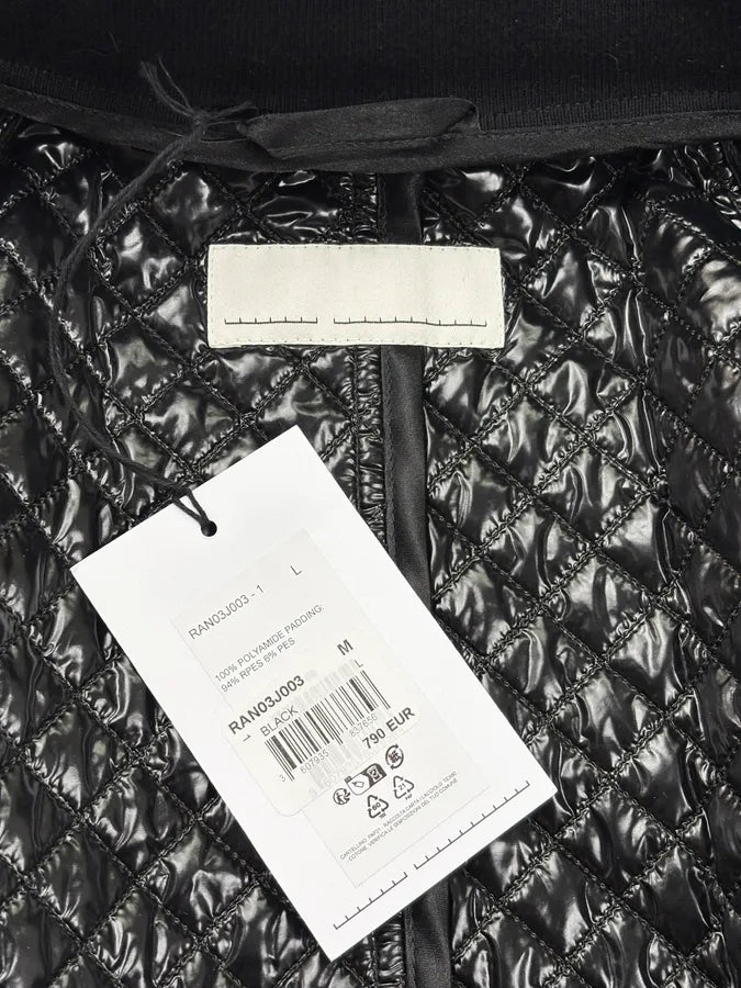 Random Identities Black Quilted Milanese Jacket QuvyUtl 11