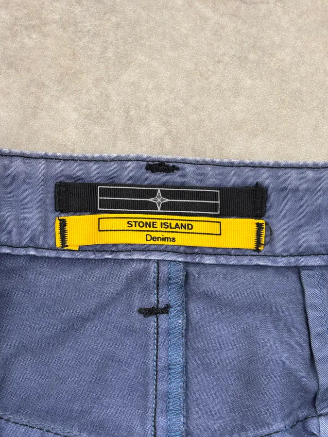 AW2009 Stone Island Denims Technical Blue Cargo Pants GFprVPU 11