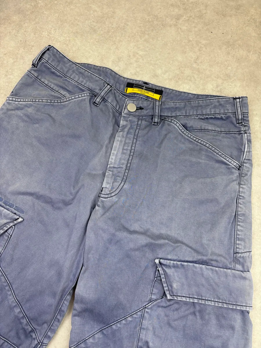 AW2009 Stone Island Denims Technical Blue Cargo Pants GFprVPU 5