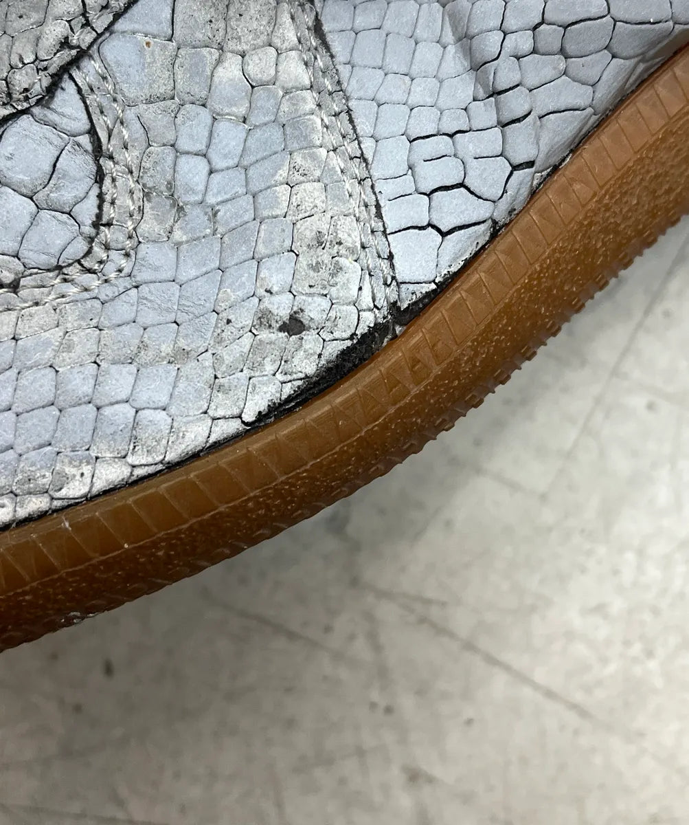 Maison Margiela Replica Python Embossed 3M Grey Leather Sneakers rhsvDmZB 4