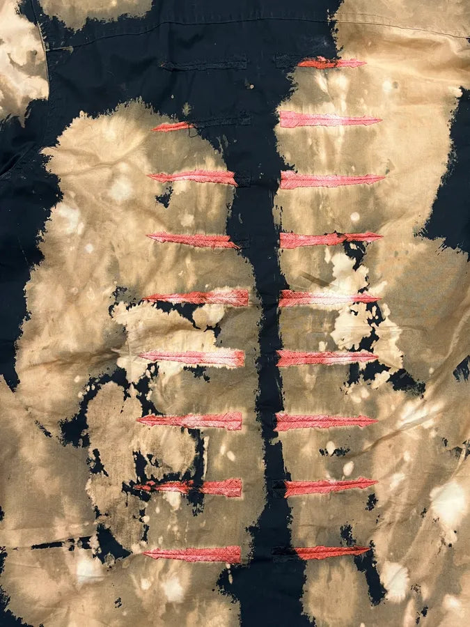 Richmond Black & Beige Bleached Effect Shirt YIzPWNL 8