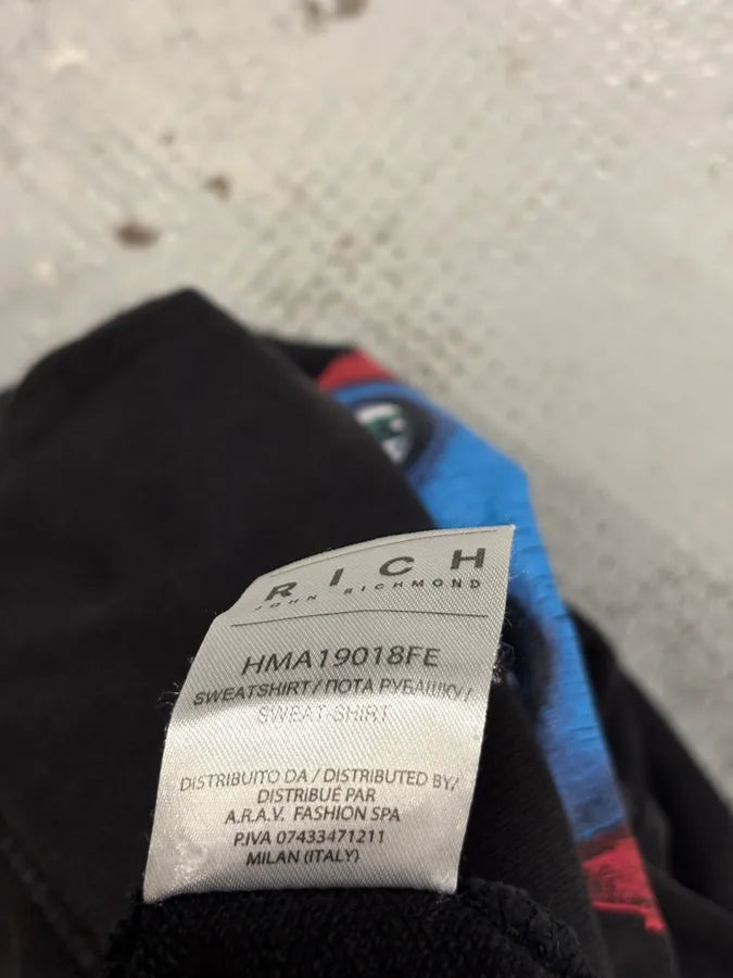 Richmond Black Cotton David Bowie Graphic Sweatshirt fAFpuMa 8