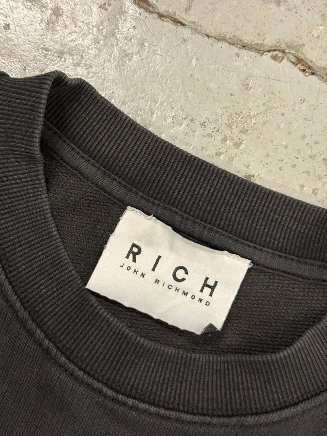 Richmond Black Cotton David Bowie Graphic Sweatshirt fAFpuMa 5