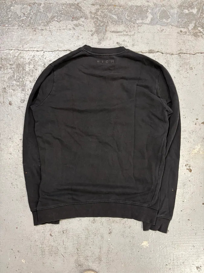 Richmond Black Cotton David Bowie Graphic Sweatshirt fAFpuMa 6