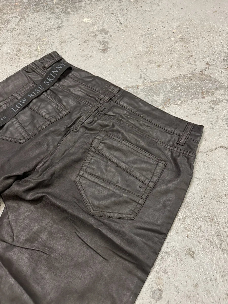 Richmond Black Dark Waxed Effect Pants nvPAvid 10