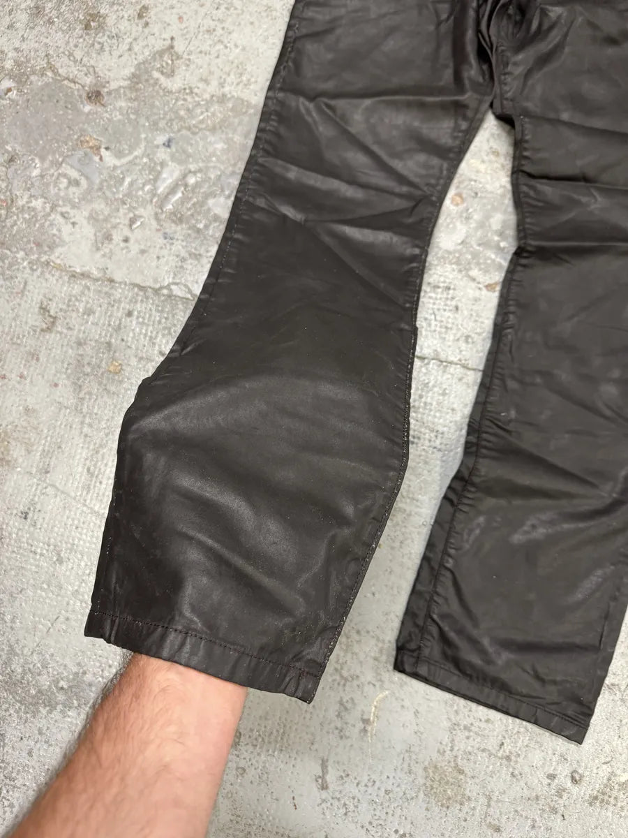 Richmond Black Dark Waxed Effect Pants nvPAvid 7