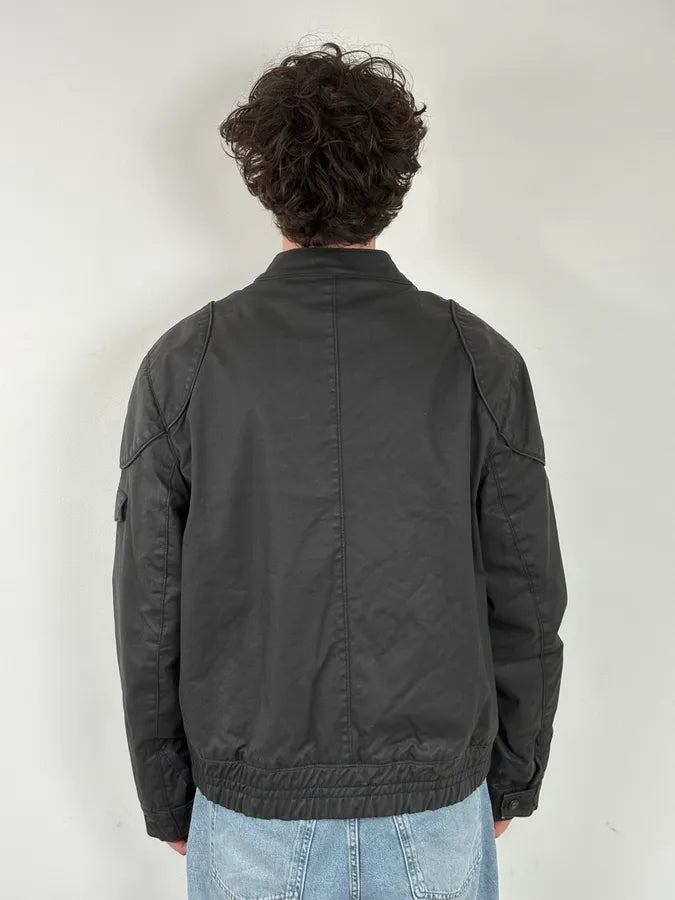 2010s Black Nylon Bomber Multi-Zip Jacket EQNoBNd 2