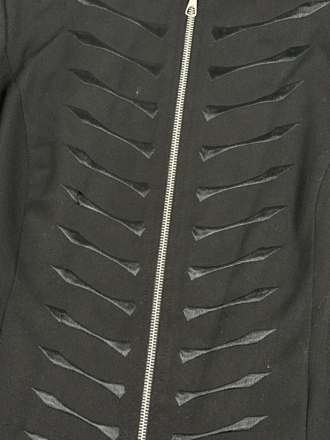 2000s Richmond Black Nylon Signature Minimalist Jacket qmCMRyT 7